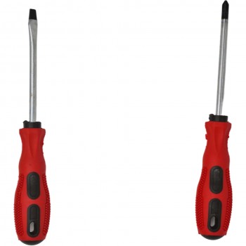 2 surubelnite, cruce ph1 si dreapta 5 mm, rosu negru