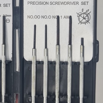 Surubelnite precizie, 11 surubelnite, 1.0 mm - 3.0 mm