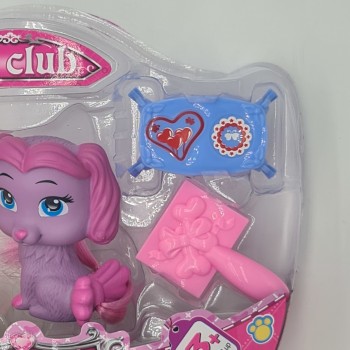 Jucarie pet club, catelusa si accesorii, mov