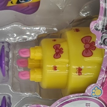 jucarie pet club, catelusa si accesorii, galben