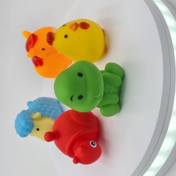 5 jucarii, animalute, chitaitori, 10 x 7 cm, multicolor