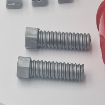 Jucarie bormasina, model haios, accesorii, 17 x 19 cm, rosu