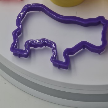 Plastilina, 3 cutii, forme si accesorii, verde alb si rosu