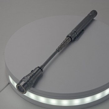 Recuperator Telescopic cu sistem de prindere la curea , Varf Magnetic, Lungime Maxima 67 Cm, gri