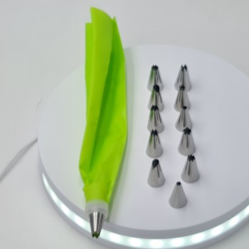 Ornare tort, model simplu, 12 capete, punga, 4 x 4 cm, M2