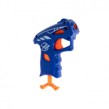 Pistol, gloante moi, albastru, model dinamic, 5 gloante, 10 x 14 x 3 cm