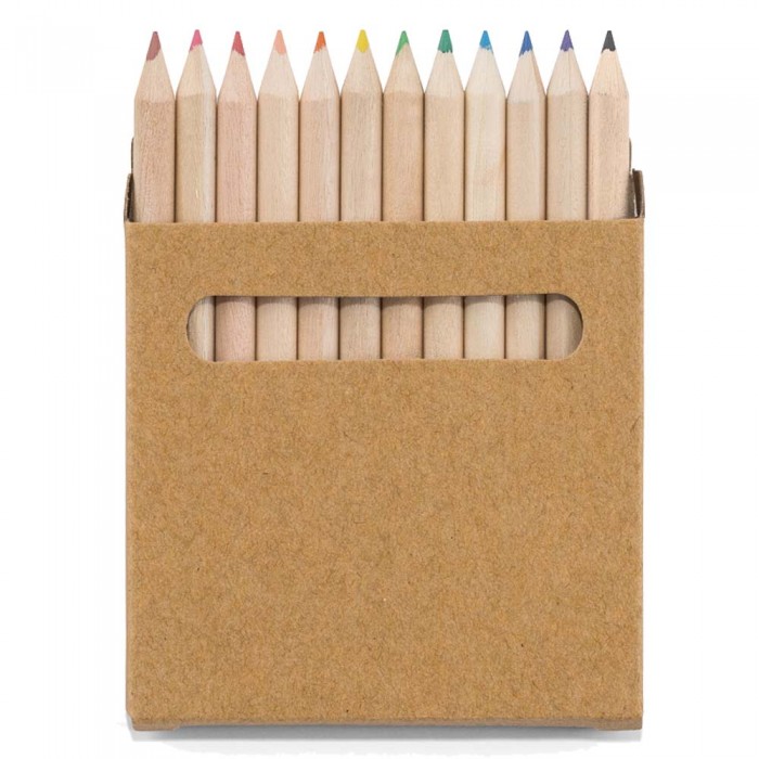 Creioane colorate, diverse culori, 12 buc/pachet