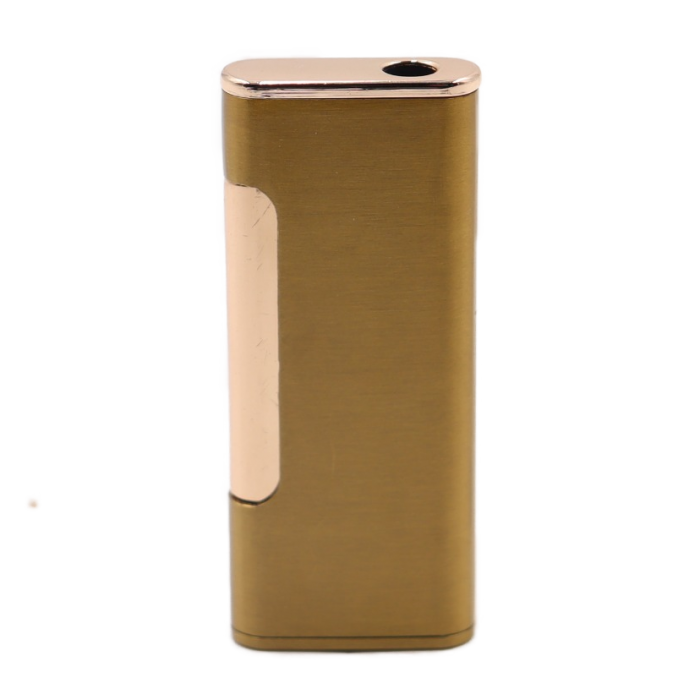 Bricheta aurie cu buton auriu, antivant, reincarcabila