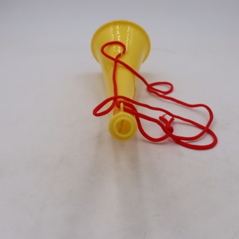 Goarna Curbata, Vuvuzela, Tip Corn, Pentru Petreceri, Evenimmente, Galben, Varf Galben, 27 cm