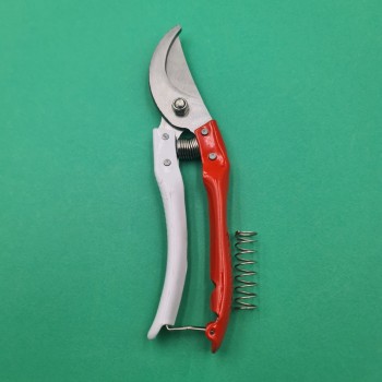 Foarfeca de Gradina, Inchidere Manuala, Alb si Rosu, 22 cm, Arc de Rezerva