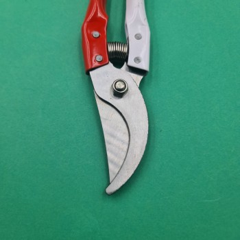 Foarfeca de Gradina, Inchidere Manuala, Alb si Rosu, 22 cm, Arc de Rezerva