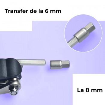 Kit Unealta multifunctionala, 16 in 1 , Pentru Bicicleta,  9.2x4.2x3cm