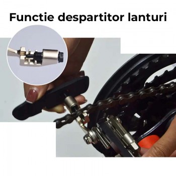 Kit Unealta multifunctionala, 16 in 1 , Pentru Bicicleta,  9.2x4.2x3cm