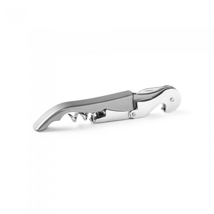 Fém dugóhúzó üvegnyitóval, sommelier kés és acél spirál