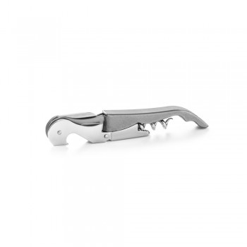 Fém dugóhúzó üvegnyitóval, sommelier kés és acél spirál