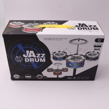 Set Toba pentru Copii, 3 Piese + 2 Bete, Rosu, 43 cm – Ideal pentru Micii Muzicieni