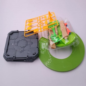 Jucarie Dinozaur Model Feroviar, Diferite piese si Forme, Pista, 25 cm, Multicolor