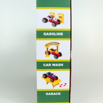 Jucarie Dinozaur Loc de Parcare, 57 Piese, Pista, 40 cm, Multicolor