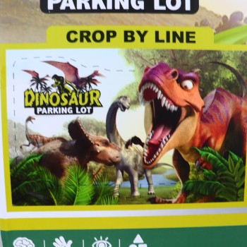 Jucarie Dinozaur Loc de Parcare, 57 Piese, Pista, 40 cm, Multicolor