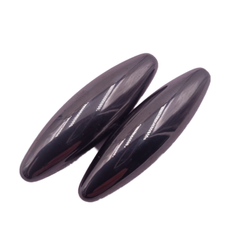 Jucarie de 2 Bile Magnetice Antistres, Ovale, 6 cm, Negru