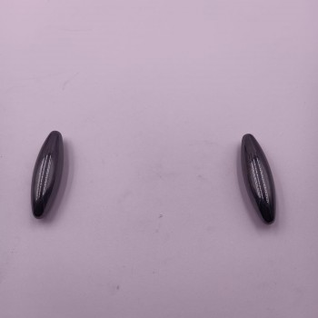 Jucarie de 2 Bile Magnetice Antistres, Ovale, 6 cm, Negru