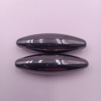 Jucarie de 2 Bile Magnetice Antistres, Ovale, 6 cm, Negru
