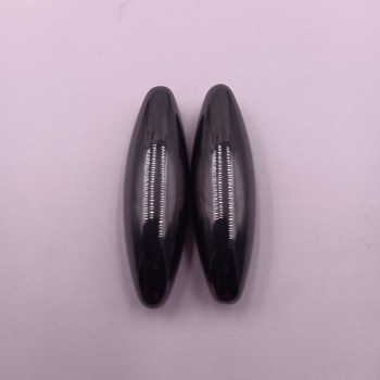 Jucarie de 2 Bile Magnetice Antistres, Ovale, 6 cm, Negru