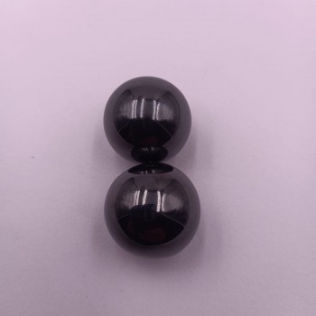 Jucarie de 2 Bile Magnetice Antistres, Rotunde, Negre