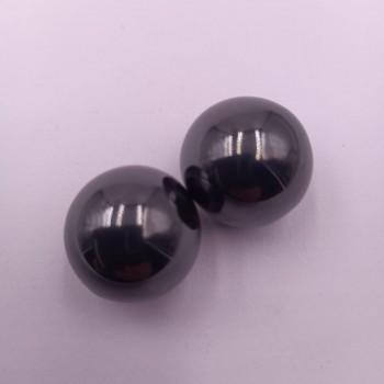 Jucarie de 2 Bile Magnetice Antistres, Rotunde, Negre