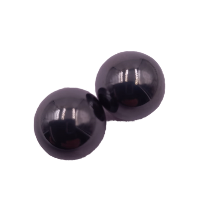 Jucarie de 2 Bile Magnetice Antistres, Rotunde, Negre