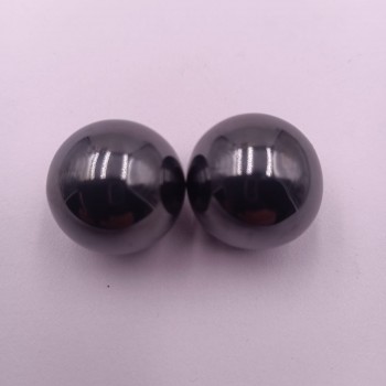 Jucarie de 2 Bile Magnetice Antistres, Rotunde, Negre