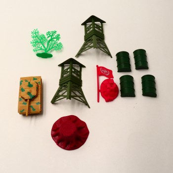 Jucarie 37  figurine soldati, si baza, 3 ani+, Multicolor