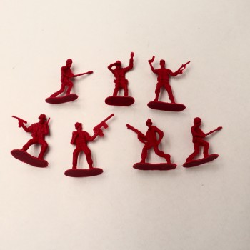 Jucarie 37  figurine soldati, si baza, 3 ani+, Multicolor