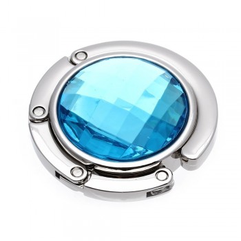 Carlig pentru geanta albastru de mana, metal, masa