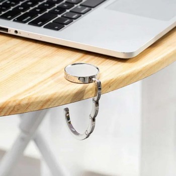 Carlig pentru geanta dama de mana, metal, asezare pe masa