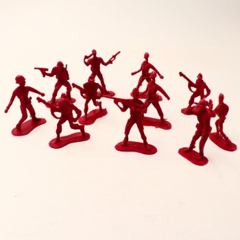 40 figura katona készlet, repülővel és hajóval, 3 éves kortól, Többszínű