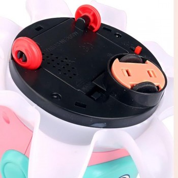 Caracatita interactiva de jucarie, Cu 2 mingii,  Jucarie electrica cu muzica, roz, pentru copii, 17 CM