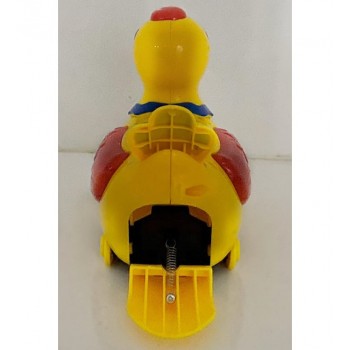 Jucarie interactiva bebelusi, Rata cu oua, Galben, 3 ani+, 16 cm