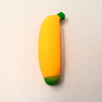 Jucarie squeeze, model banana, Antistres, galben,13 cm , pentru copii si adulti