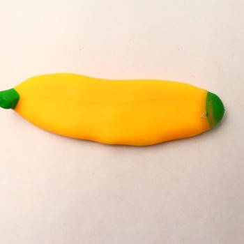 Jucarie squeeze, model banana, Antistres, galben,13 cm , pentru copii si adulti