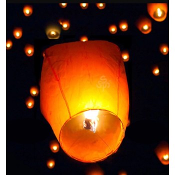 Lampion zburator, flippy, hartie biodegradabila, verde, 30 x 35 cm
