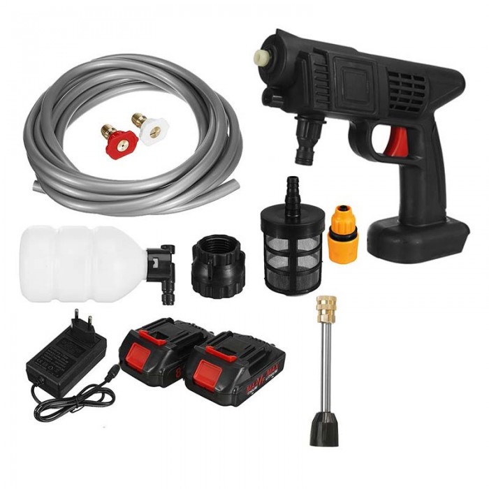 Aparat de spalat auto de inalta presiune, 1500 W, 2 baterie 48V