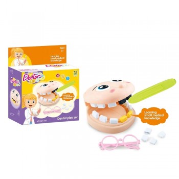 Fogorvosi játék készlet kiegészítőkkel, gyerekeknek, 3 éves kortól