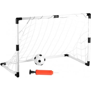 poarta cu Plasa Pentru Fotbal, Minge si Pompa Inclusa, 120x57x83 cm