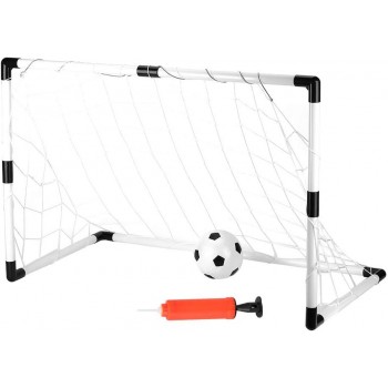 poarta cu Plasa Pentru Fotbal, Minge si Pompa Inclusa, 120x57x83 cm