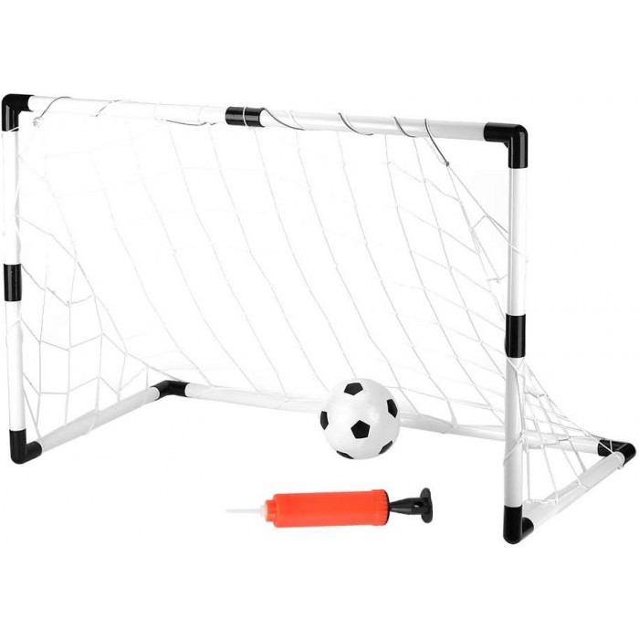 poarta cu Plasa Pentru Fotbal, Minge si Pompa Inclusa, 120x57x83 cm