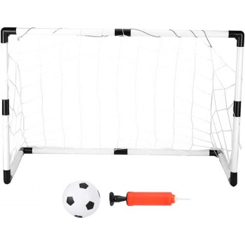 poarta cu Plasa Pentru Fotbal, Minge si Pompa Inclusa, 120x57x83 cm