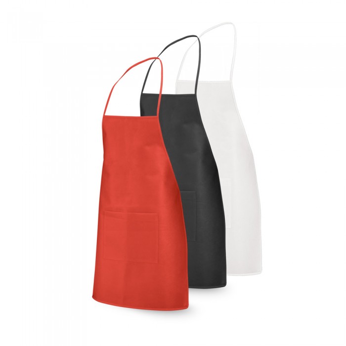 Sort de bucatarie cu buzunar si cordon de strangere. 490 x 685 mm