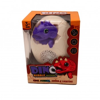 Interaktív Dinozaurusz Szappanbuborék Készítő Játék, Gyerekeknek, Lila, Fényekkel és Hangokkal 11x 9x13 cm
