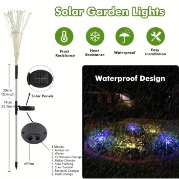 Ghirlanda Luminoasa Solara, Pentru Gradina, Lumina Alba, 70 cm